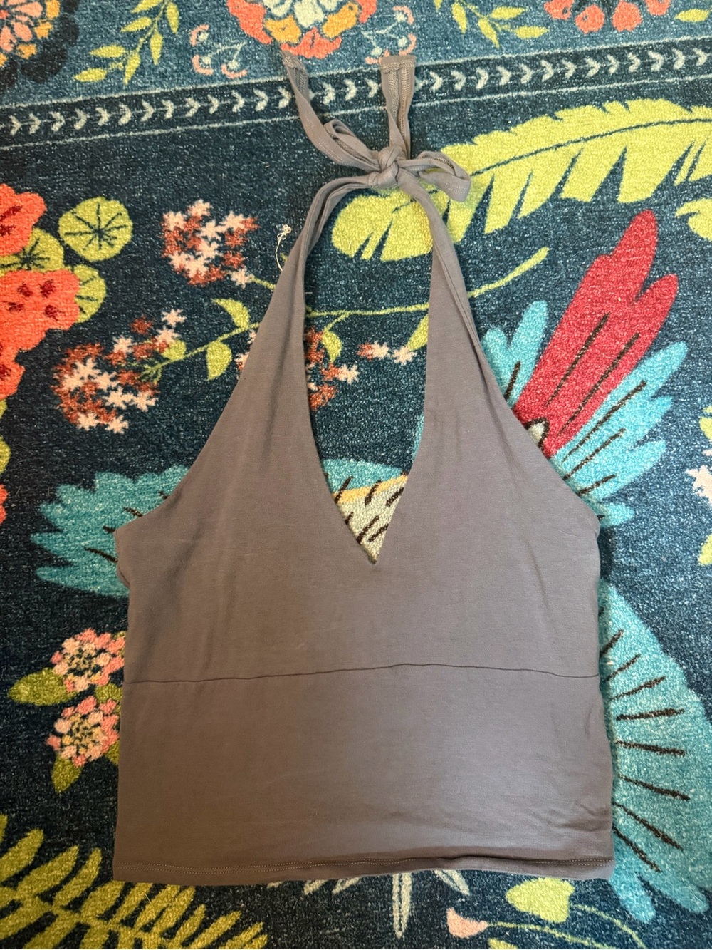 Hollister Blue Halter Crop Top